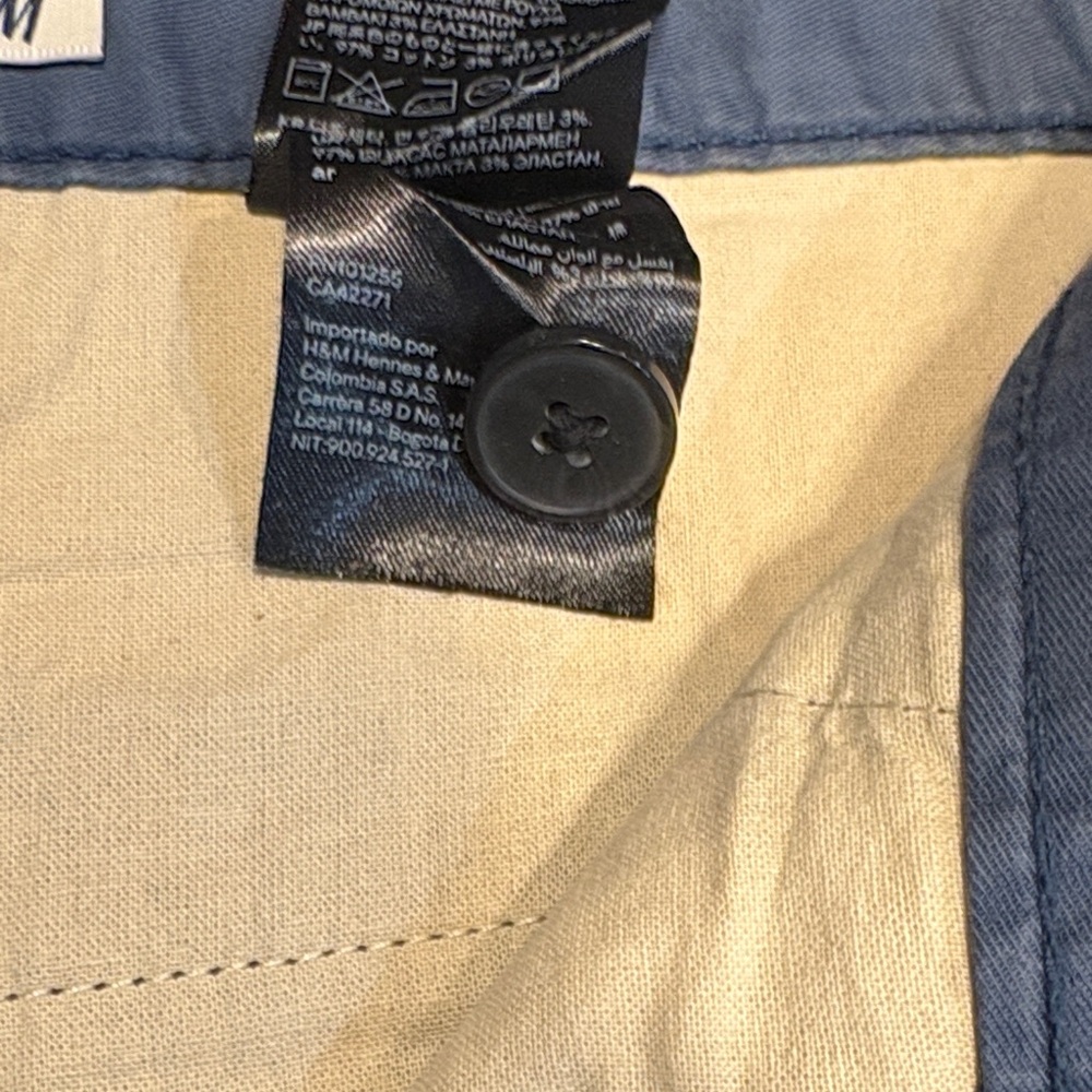 H&M Men's Blue Chinos - Picture 3 of 3